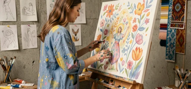 Découvrez l’univers coloré et poétique de Fannylng Art à travers ses créations uniques